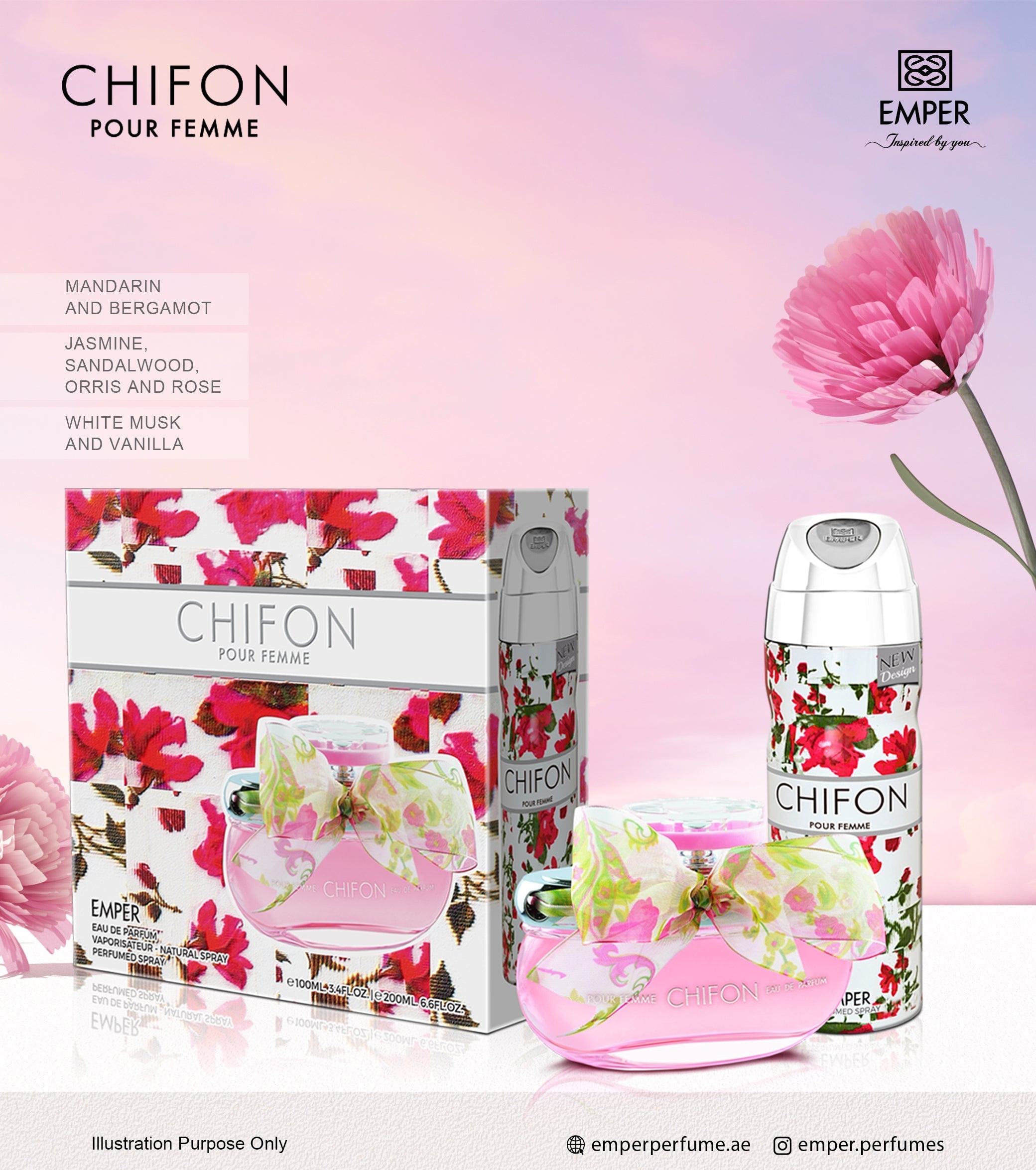 2 in 1 Gift Set by Chifon - Emper Perfumes