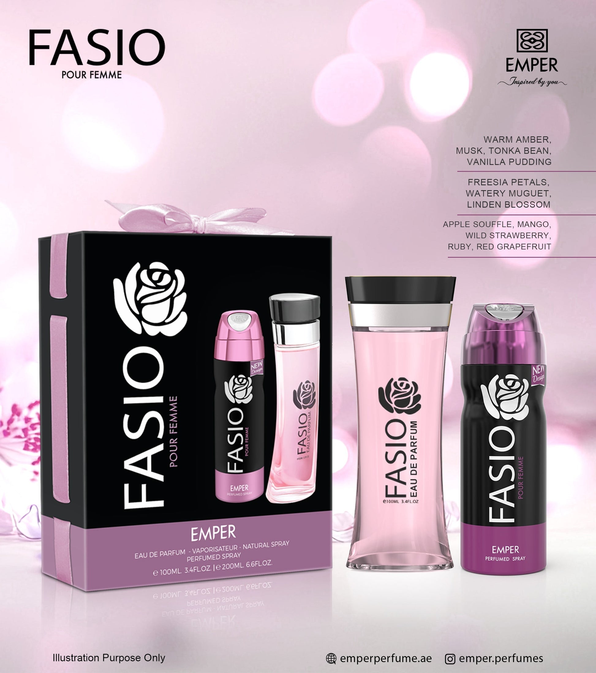 2 in 1 Gift Set by Fasio - Emper Perfumes