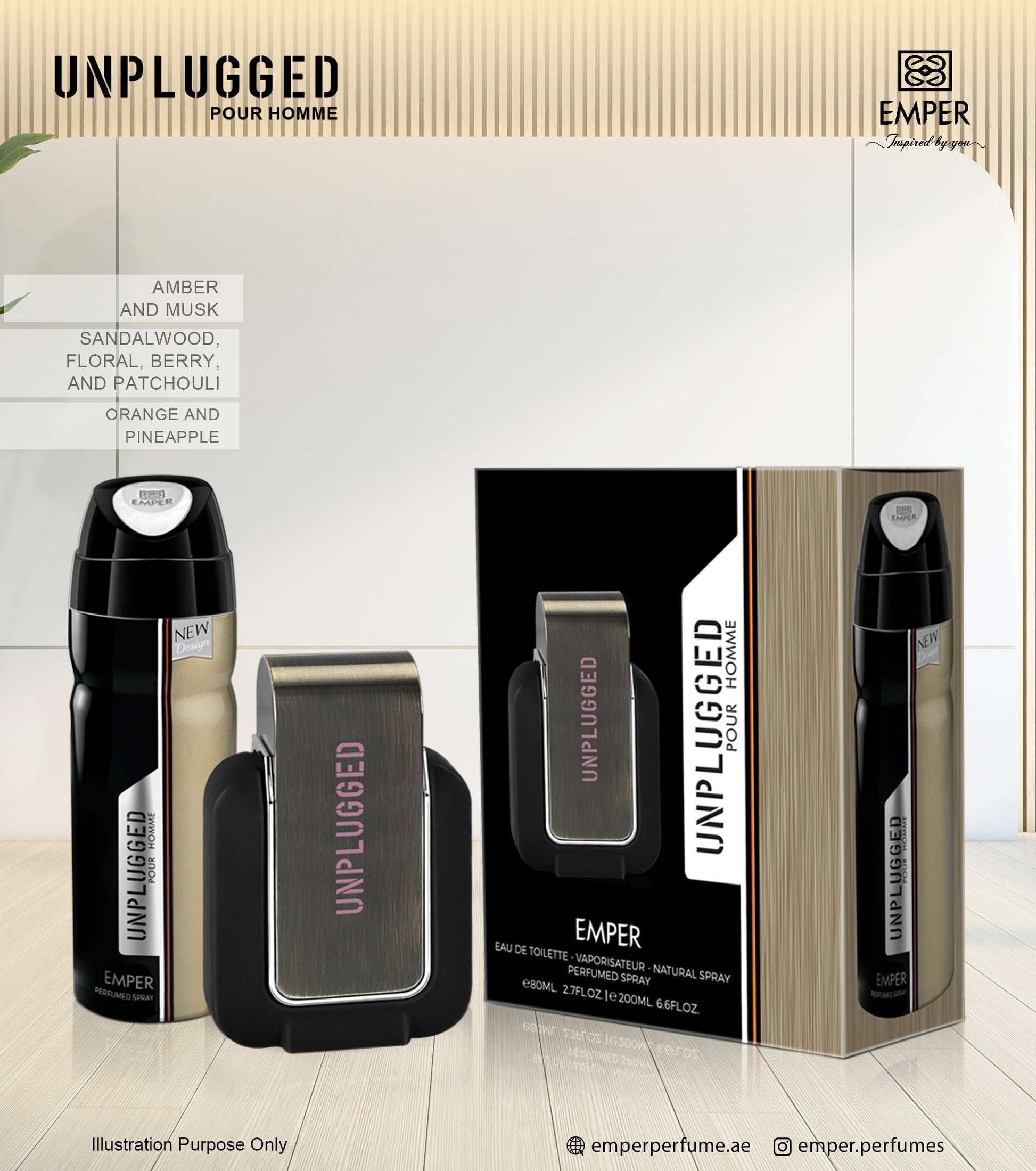 2 in 1 Gift Set by Unplugged - Emper Perfumes