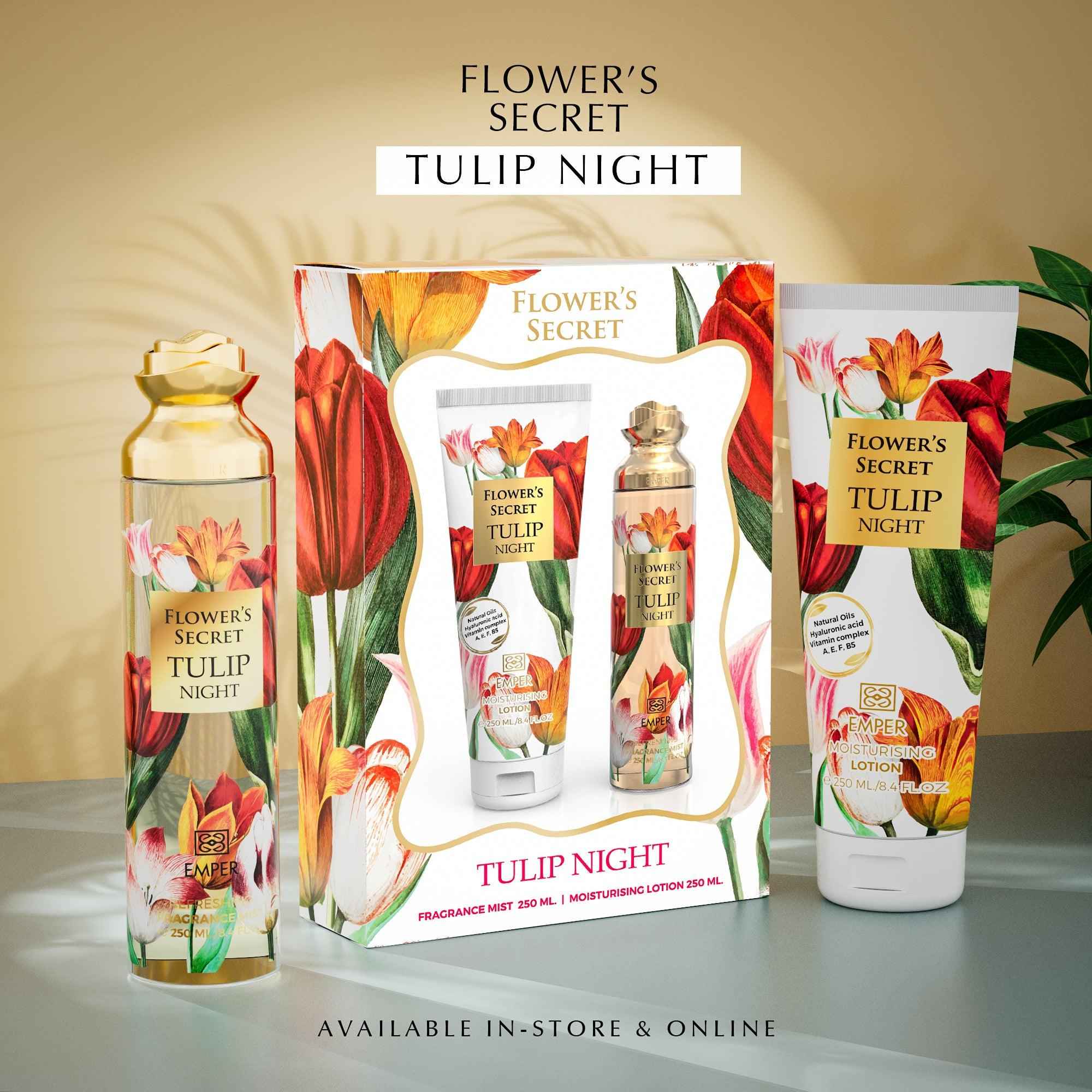 Flower’s Secret Gift Set – Tulip Night - Emper Perfumes