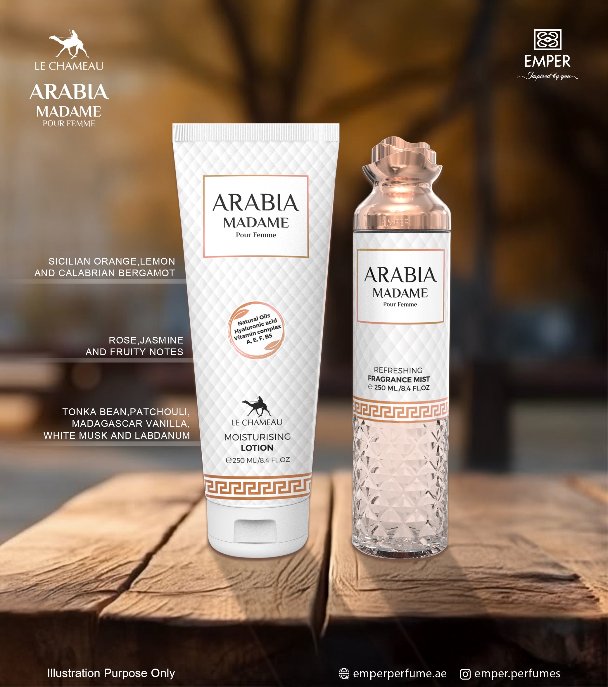 2 in 1 Gift Set Arabia Madame - Emper Perfumes
