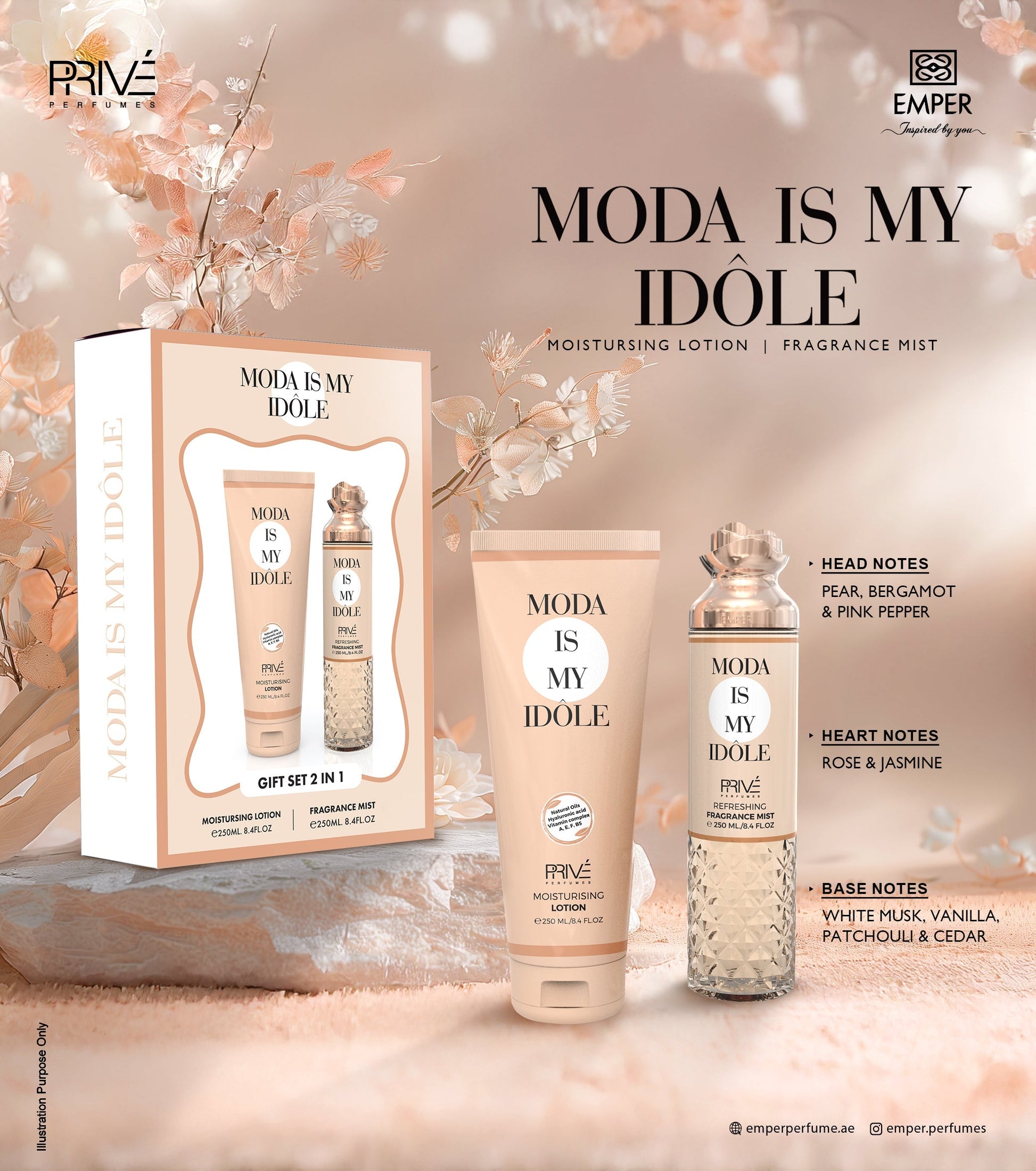 2 in 1 Gift Set Moda Is My Idole - Emper Perfumes